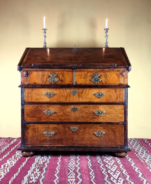 A Fine Queen Anne Walnut Bureau.