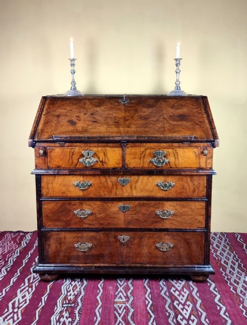 fig 1. A fine queen Anne walnut bureau.