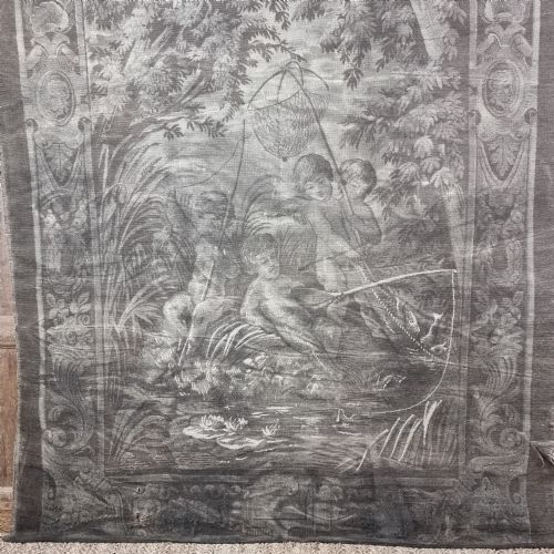 fig 1. A large pair of French tapestries.