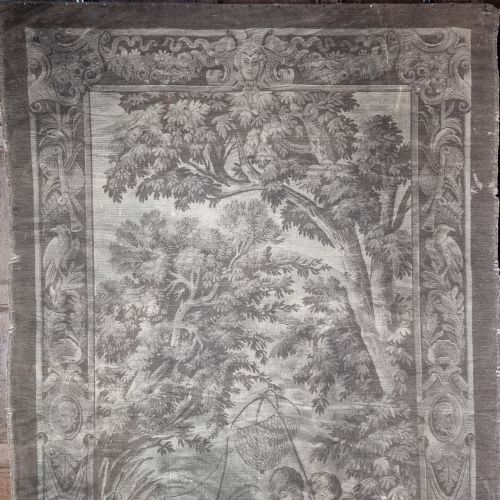 fig 2. A large pair of French tapestries.
