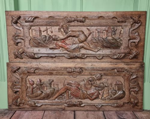 A Large Pair of 17th Century Panels.