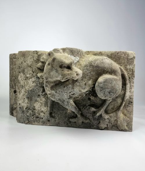 A Late 17th - Early 18th Century Limestone Gargoyle.
