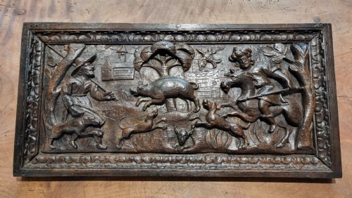 A Large 17th Century Hunting Scene.