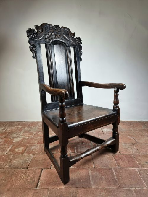 fig 1. An unusual 17th century English armchair.