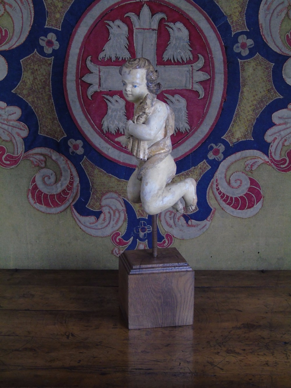Carved Baroque cherub  View III