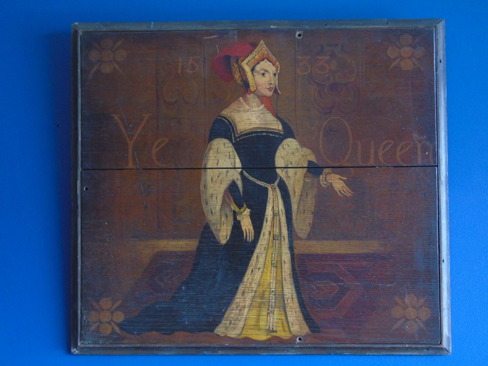 Pair of 19th century painted panels depicting Henry VIII View II