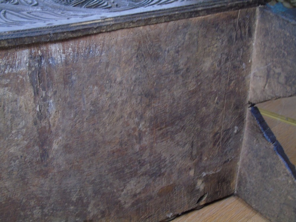 A fine 17th Century boarded oak coffer View XVII
