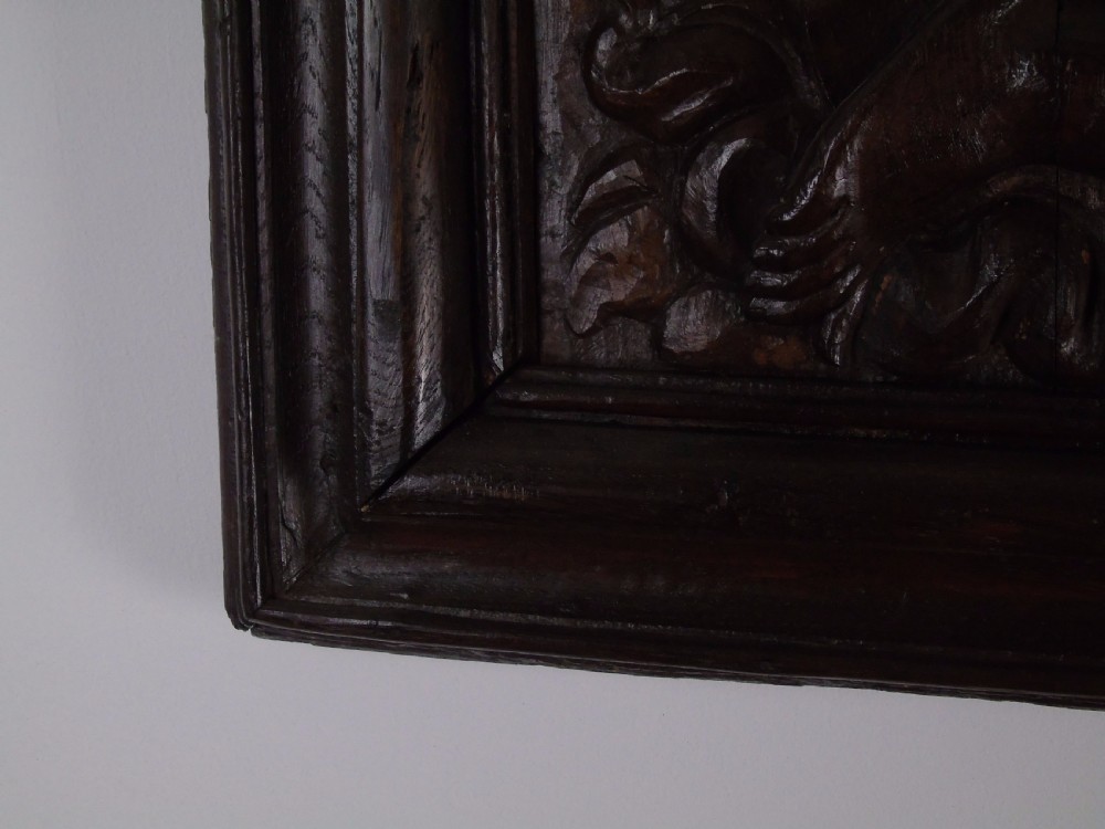 a large 17th century Flemish carved panel  View V
