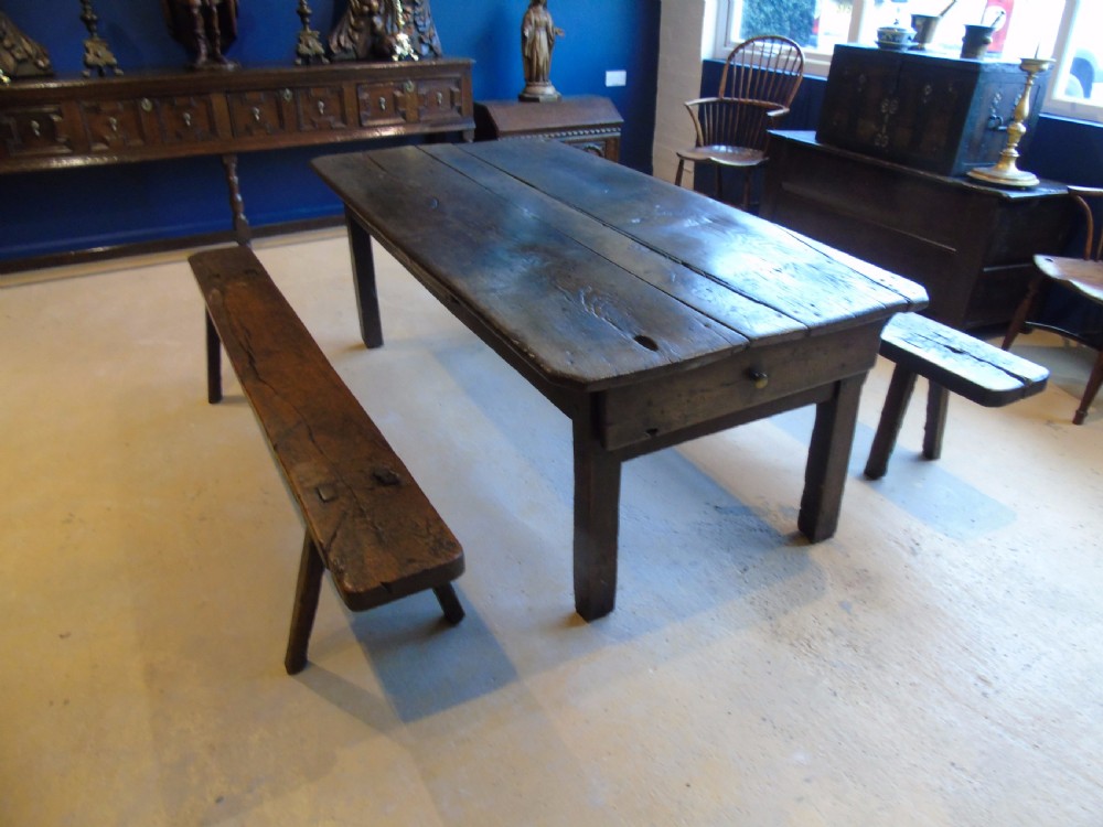 18th century french table and benches View IX