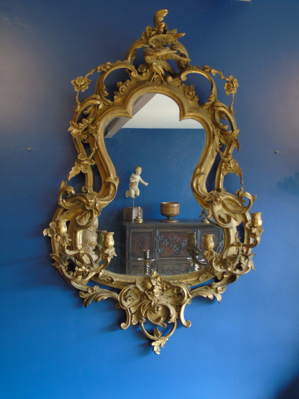A fine 19th century Girandole mirror