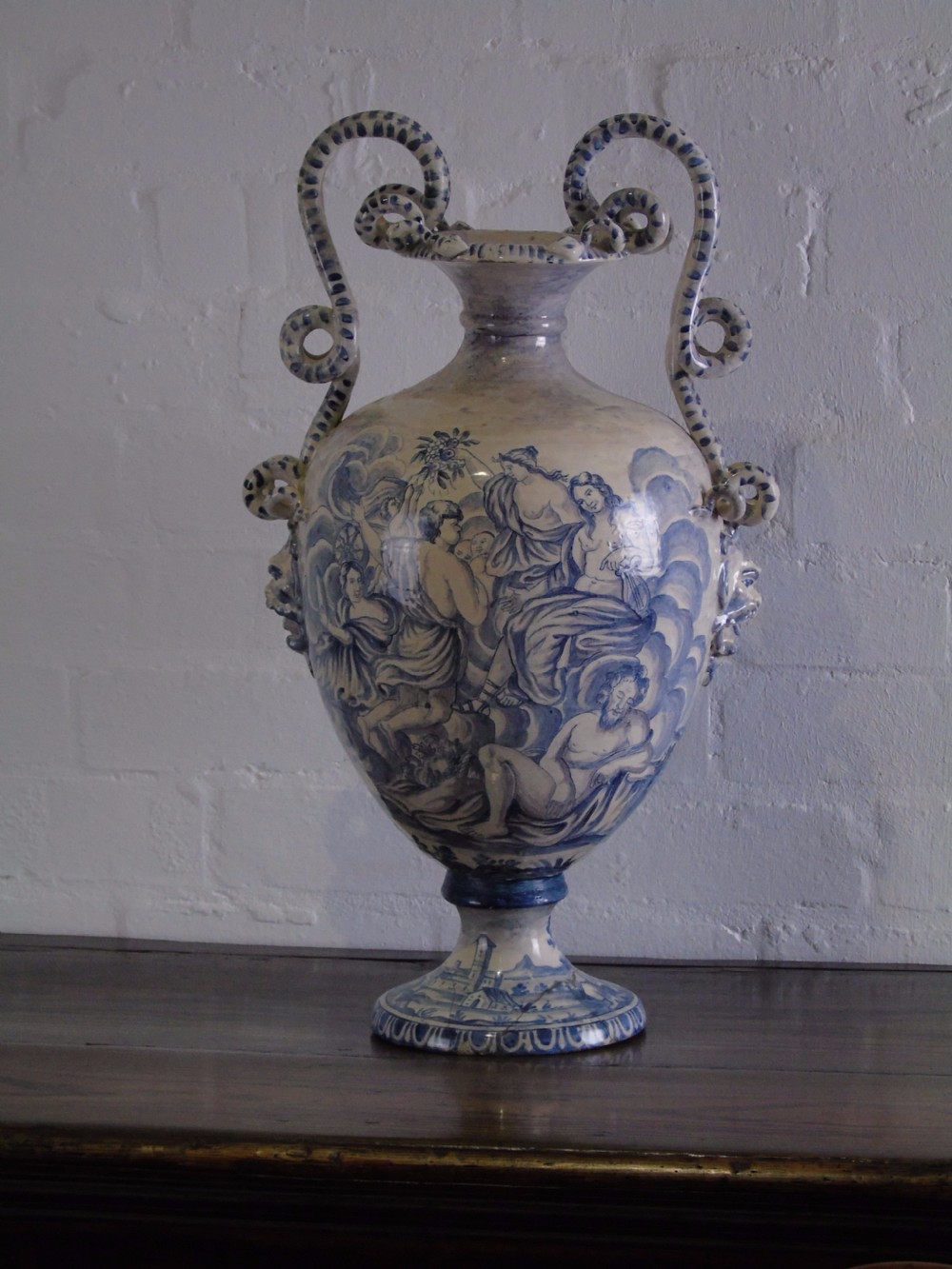 19th century Italian delft vase