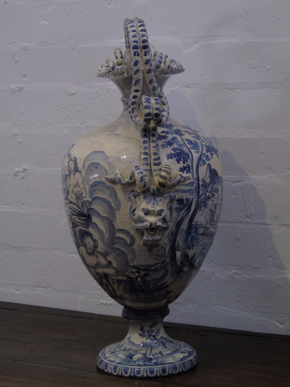 19th century Italian delft vase View IV