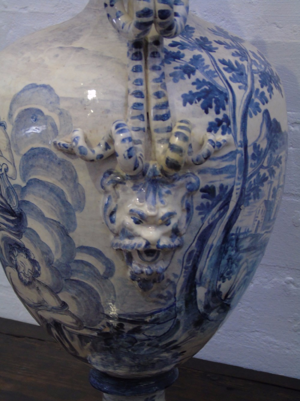 19th century Italian delft vase View V