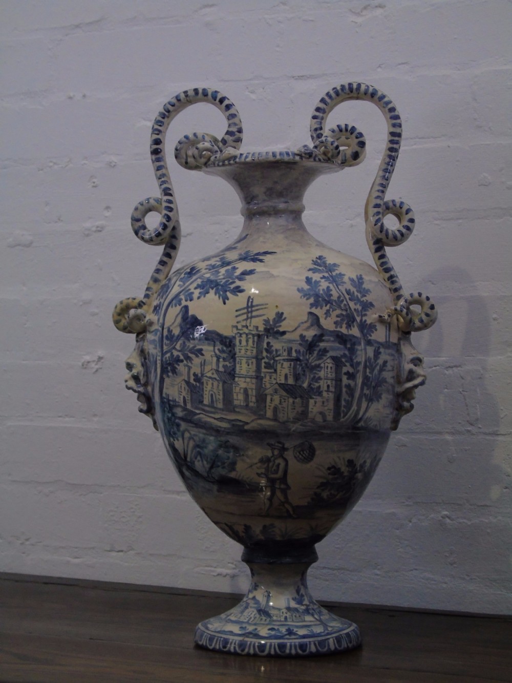 19th century Italian delft vase View VI