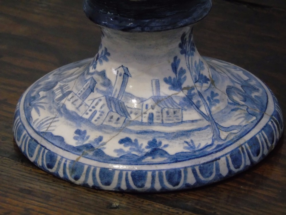 19th century Italian delft vase View VII