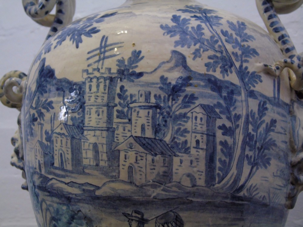 19th century Italian delft vase View IX