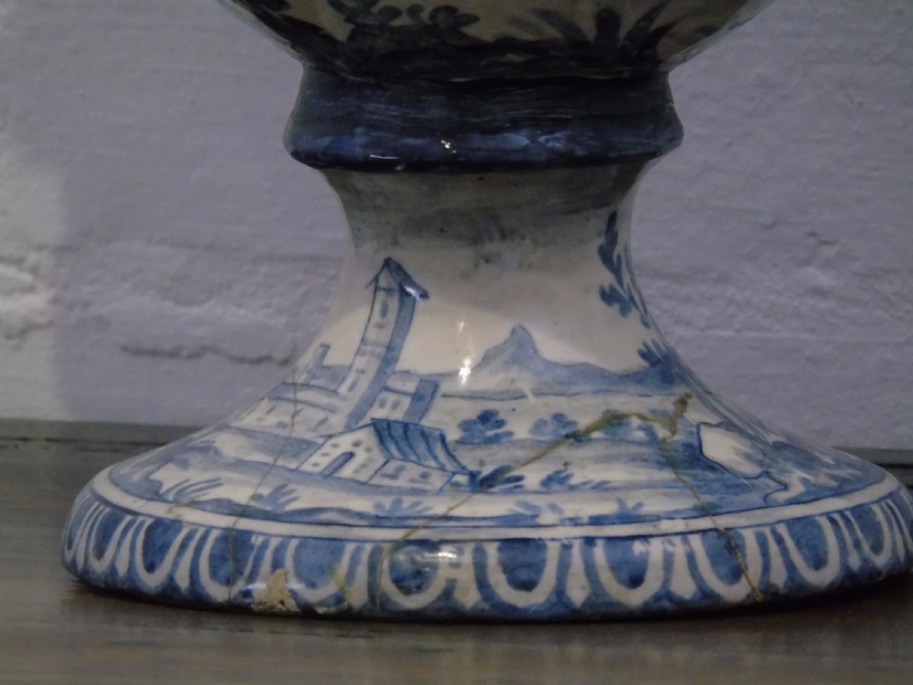 19th century Italian delft vase View XIII