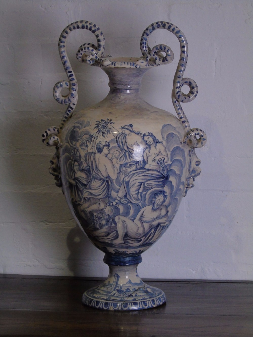 19th century Italian delft vase View XIV