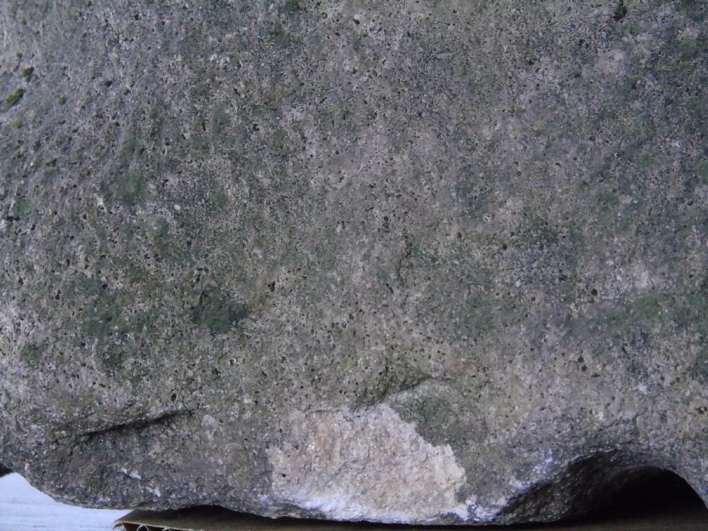 Ancient carved limestone head possibly Celtic.  View IX