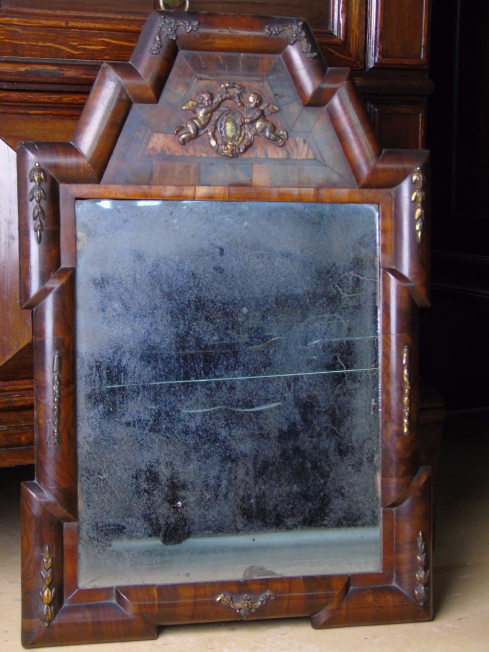 A fine 18th century Courting mirror