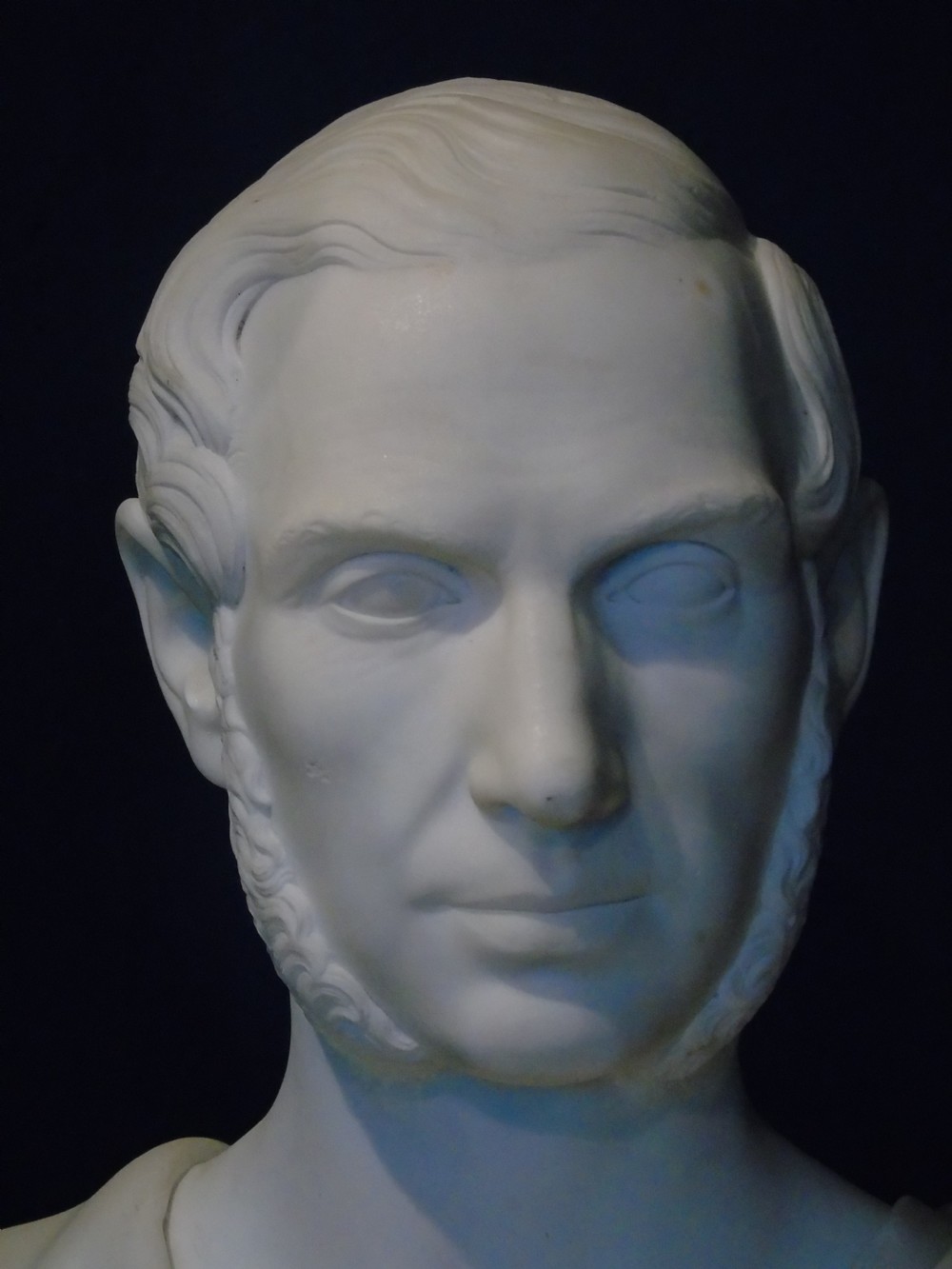 A fine 19th C marble bust of a gentleman View III