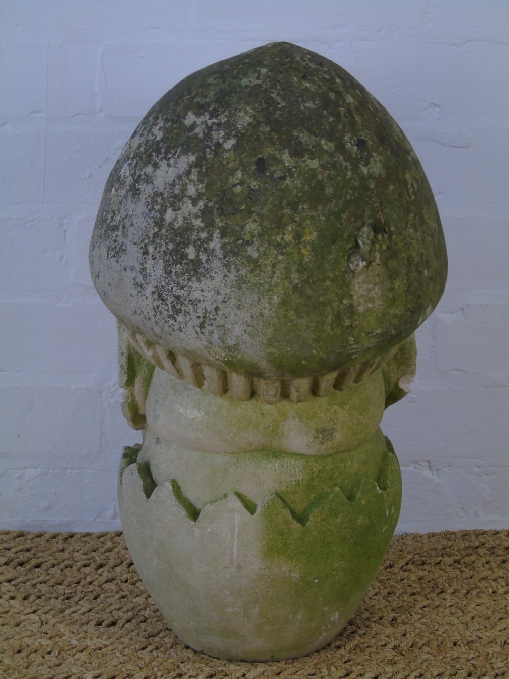 A Late 19th early 20th Century carved limestone head View IV