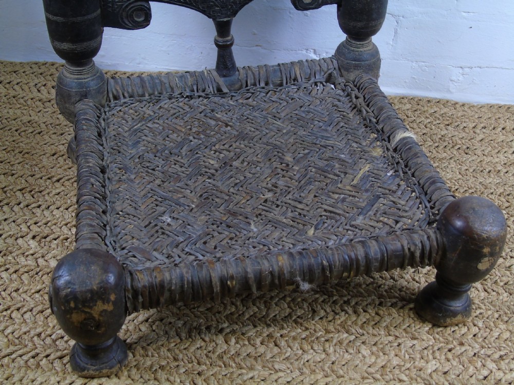 A fantastic 17th Century Indian low chair View III