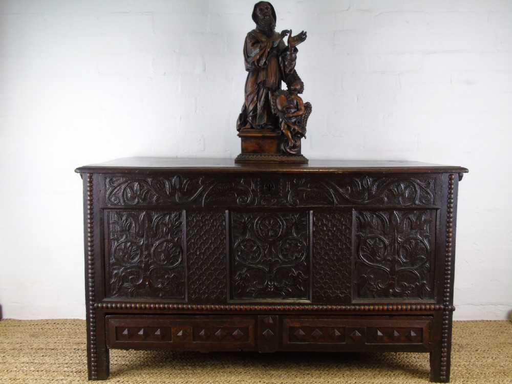 A lovely 17th century mule chest