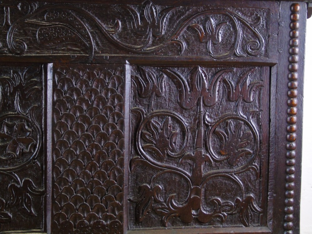 A lovely 17th century mule chest View VI
