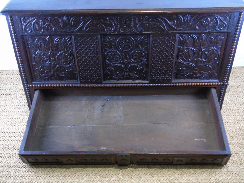 A lovely 17th century mule chest View X