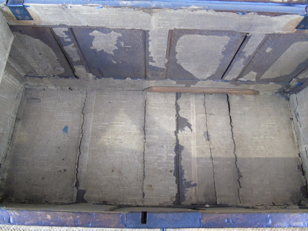 A lovely 17th century mule chest View XII