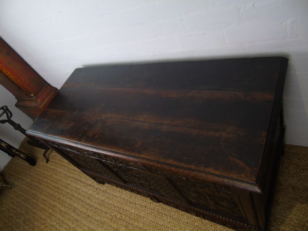A lovely 17th century mule chest View XIV
