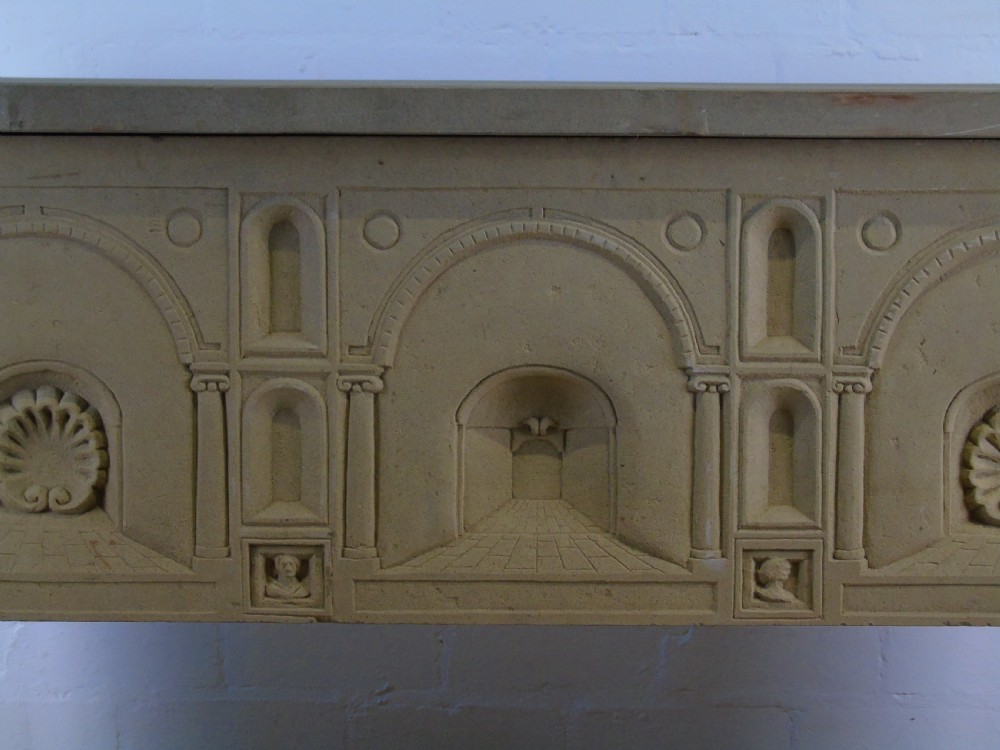 A Fabulous late 19th early 20th Century limestone console table View II
