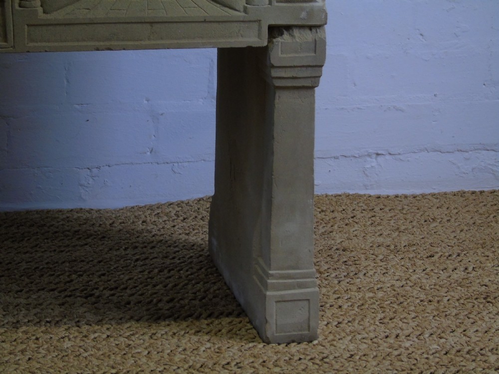 A Fabulous late 19th early 20th Century limestone console table View V