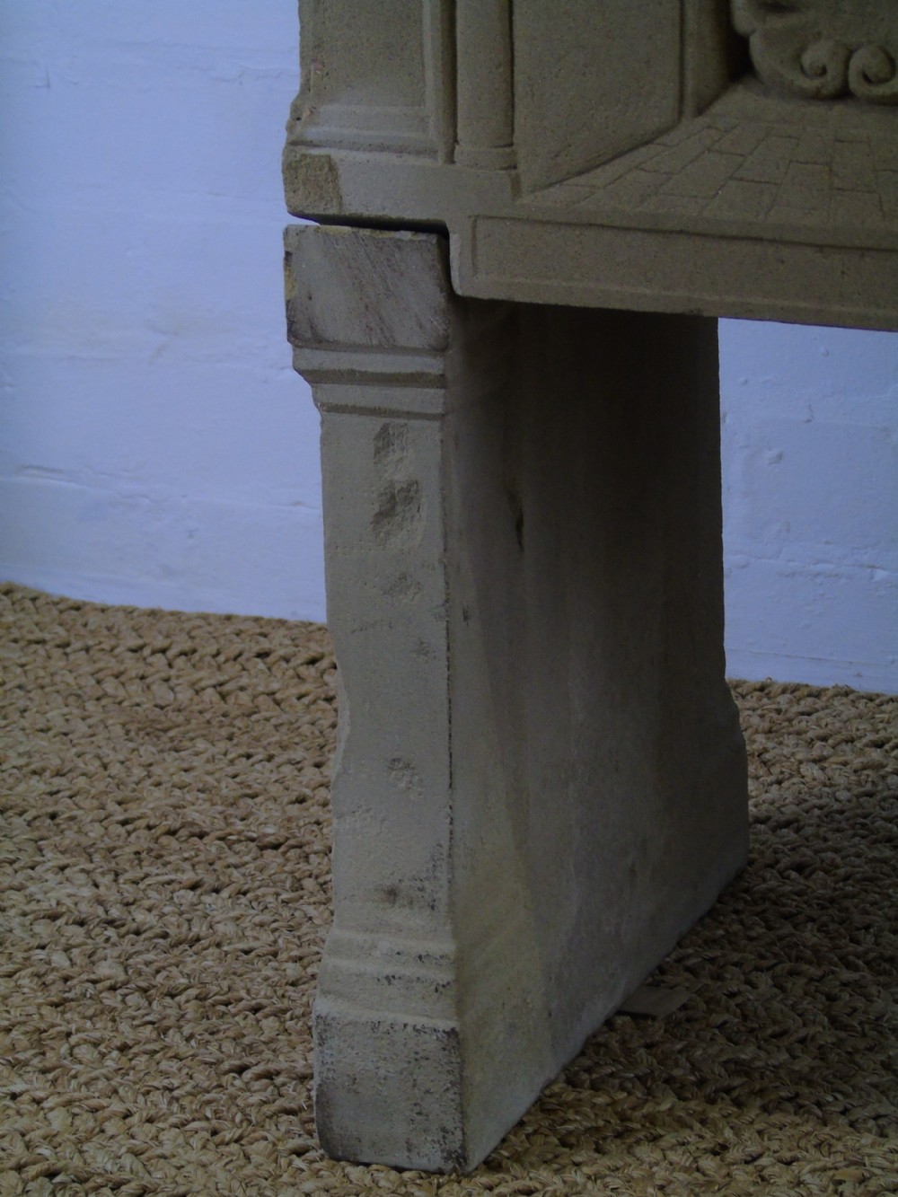 A Fabulous late 19th early 20th Century limestone console table View VI