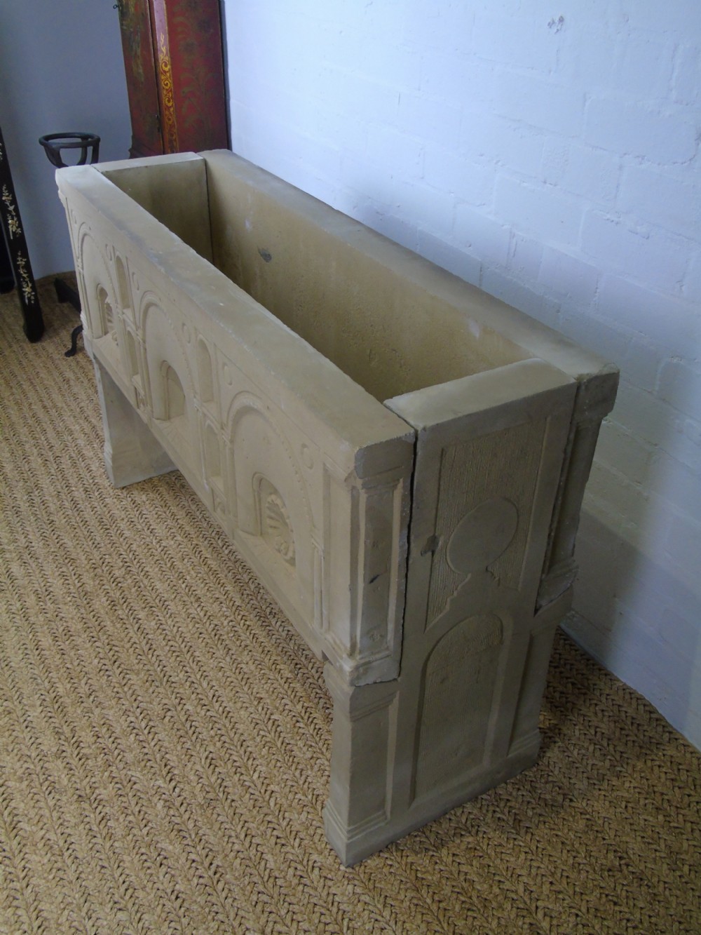 A Fabulous late 19th early 20th Century limestone console table View XII