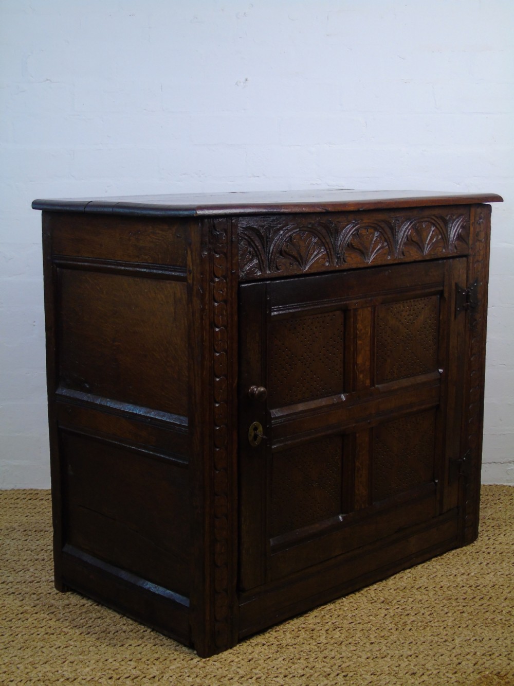 17th Century oak Mural cupboard View VII