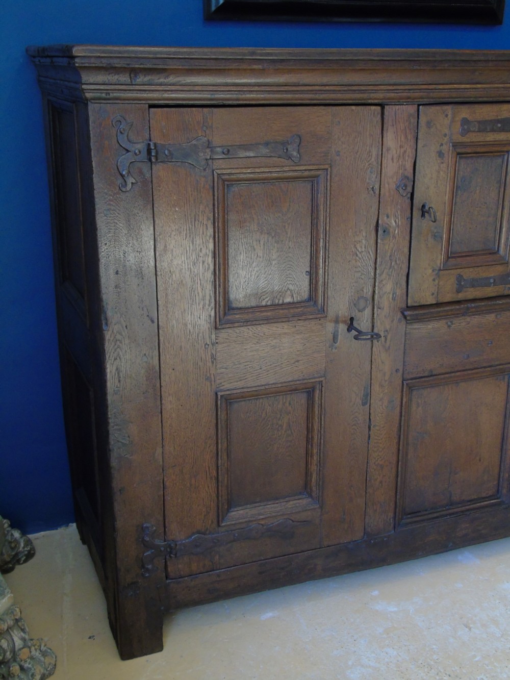 A fabulous late 16th Century Flemish cupboard View III