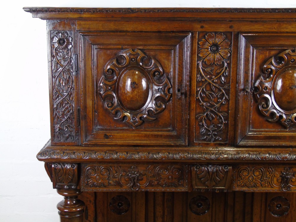 A 17th century French walnut livery cupboard View III