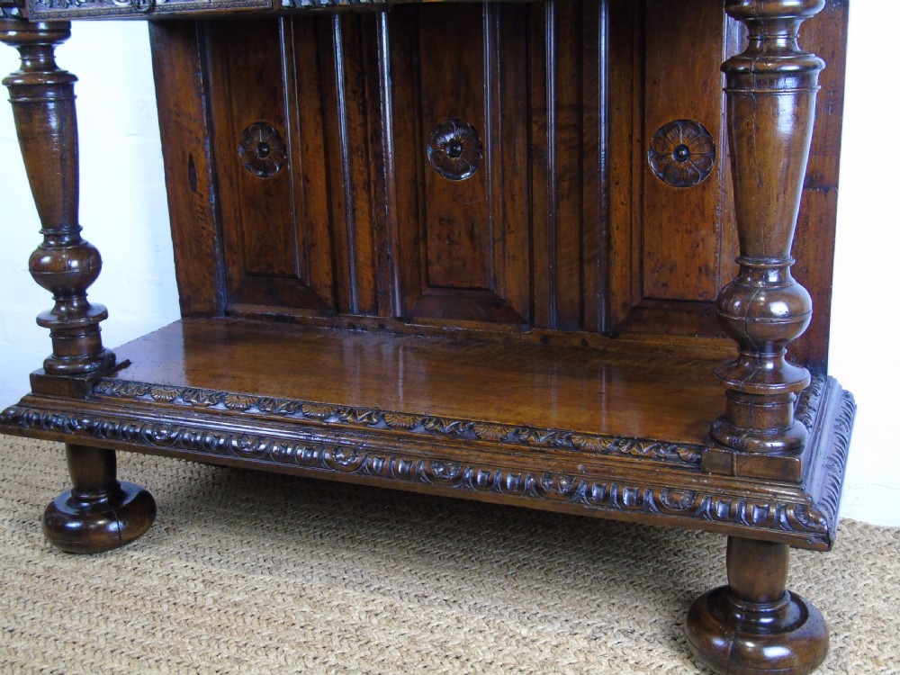 A 17th century French walnut livery cupboard View V
