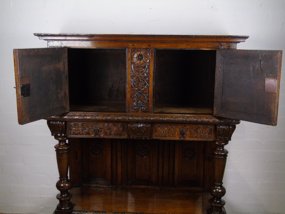 A 17th century French walnut livery cupboard View VI
