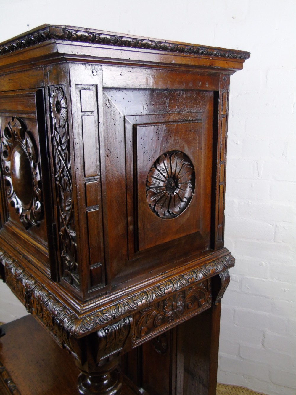 A 17th century French walnut livery cupboard View X