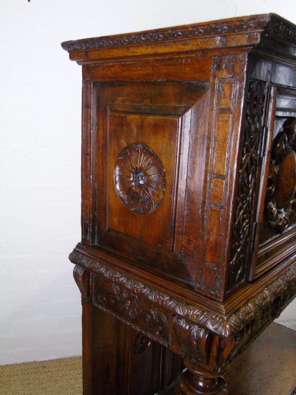 A 17th century French walnut livery cupboard View XI