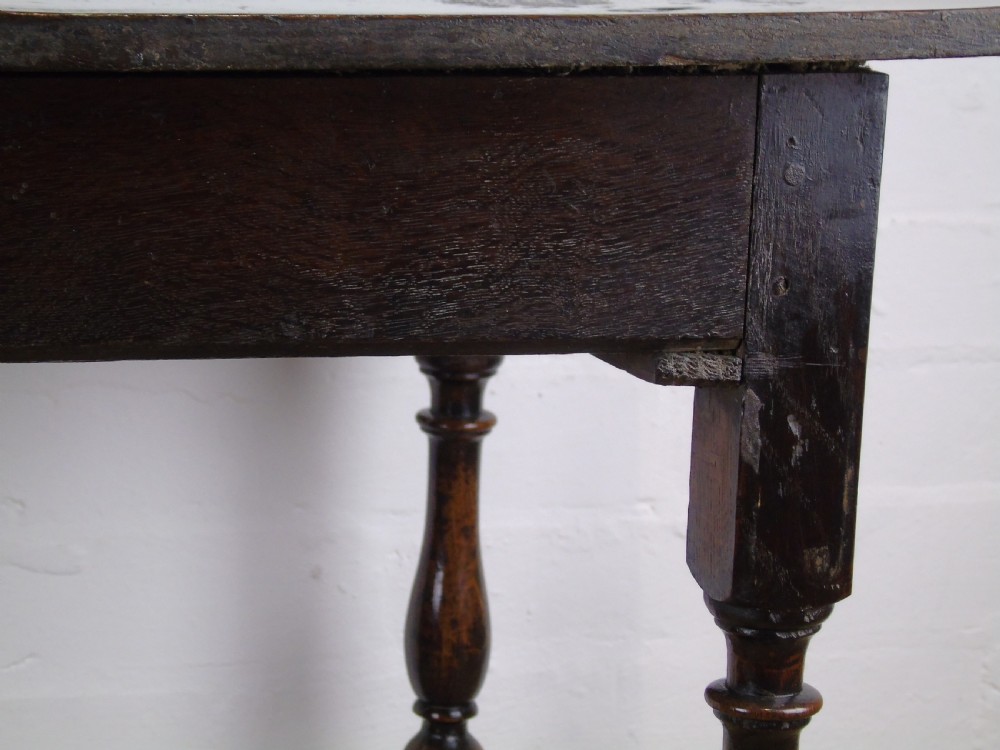 A late 17th Century side table View X