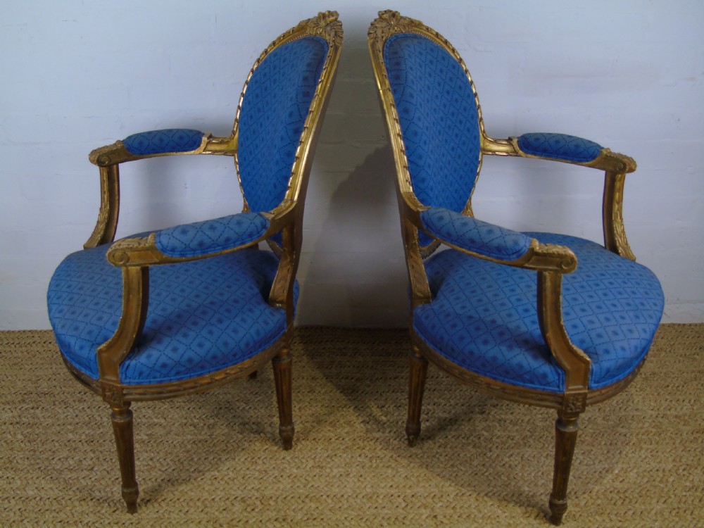 A pair of 20th Century French occasional chairs View II