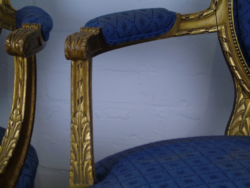 A pair of 20th Century French occasional chairs View VI