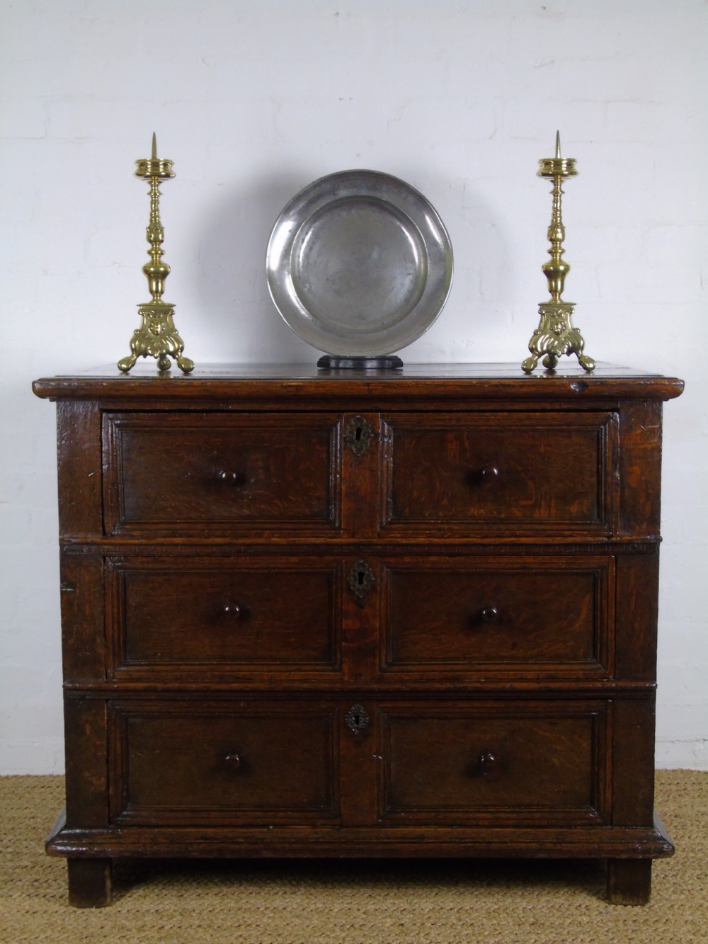 A fine 17th Century Deep chest of drawers