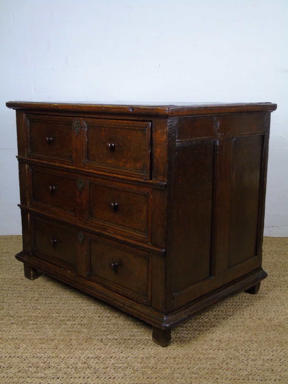 A fine 17th Century Deep chest of drawers View II