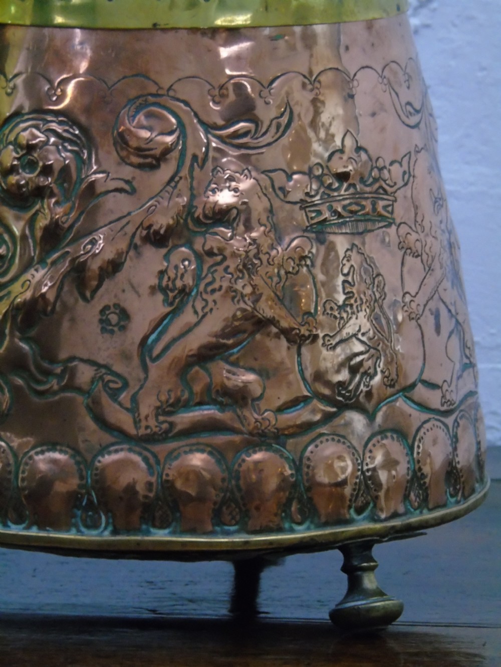 A fine early 18th century Dutch repouse ash pot View IV