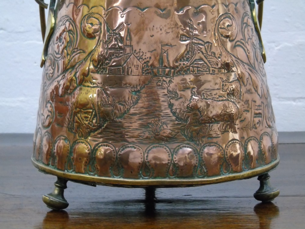 A fine early 18th century Dutch repouse ash pot View VII